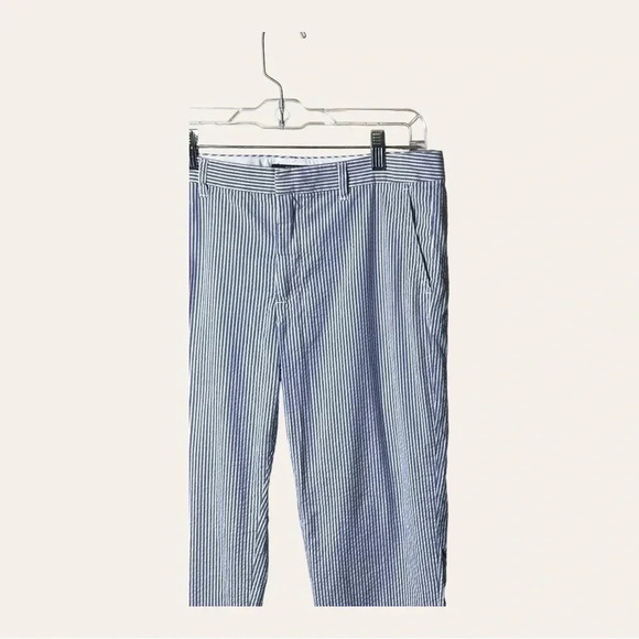 0325W. POLO RALPH LAUREN PANTS BLUE AND WHITE STRIPE SIZE 6 BEACH VIBES‎ - Picture 1 of 9